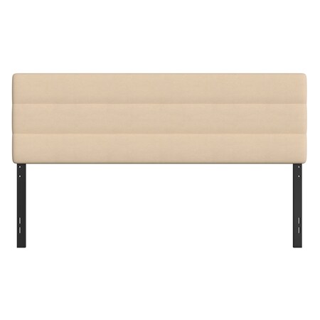 Flash Furniture Cream Tufted Fabric Upholstered King Headboard TW-3WLHB21-W-K-GG